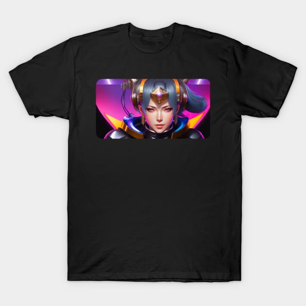 Android lady T-Shirt by AnaArtes